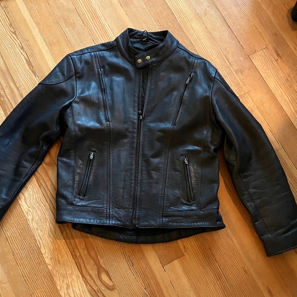 Himalayan MotorbikeWear Other - Himalayan Motorbike Wear Padded Leather Jacket